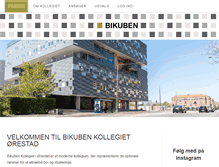 Tablet Screenshot of bikubenkollegiet.dk